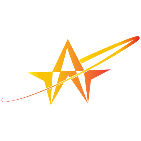 A photo of a star-shaped letter A